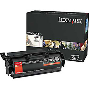  Lexmark T650A21A Black Toner Cartridge for T650, T652 & T654 Series Printers, 7000 Page Yield 