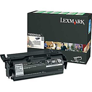  Lexmark T650H04A Black Toner Cartridge for T650, T652 & T654 Series Printers, 25000 Pages Yield 
