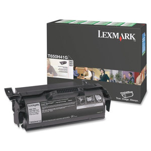  Lexmark T650H41G Black Toner Cartridge for T650, T652 & T654 Series Printer, 25000 Pages Yield 