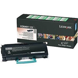 Lexmark X264H11G High Yield Black Laser Return Program Toner Cartridge, 9000 Standard Prints Yield 