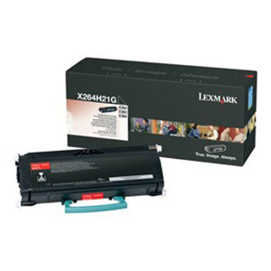  Lexmark X264H21G Standard Yield Black Laser Return Program Toner Cartridge, 9000 Pages Yields 