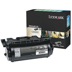  Lexmark X644A11A Black Toner Cartridge, Yield 10,000 Pages 
