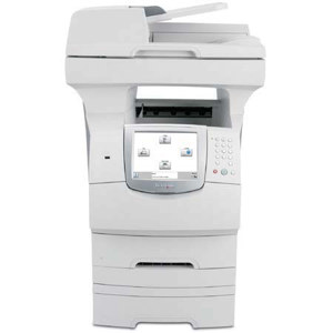 Lexmark X646DTE Multifunction Mono Laser Duplex Printer, e-Task 8" Color Touch Screen, 256 MB Standard Memory with Print, Copy, Fax and Scan 