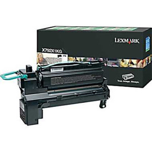  Lexmark X792X1KG Black Toner Cartridge for X792 Series Multi Function Printers, 20000 Pages Yield 