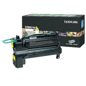  Lexmark X792X1YG Yellow Toner Cartridge for X792 Series Multi Function Printers, 20000 Pages Yield 