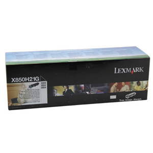  Lexmark X850H21G Black Toner Cartridge, Yield 30,000 Pages 