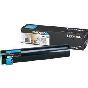  Lexmark X945X2CG Cyan Toner Cartridge for  X940e & X945e Multifunction Printers, 22000 Page Yield 