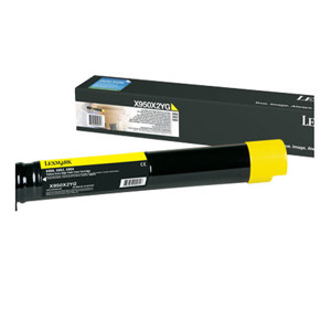  Lexmark X950X2YG Yellow Toner Cartridge for X950de, X952dte & X954dhe Color Laser Multi Function Printers, 22000 Pages Yield 