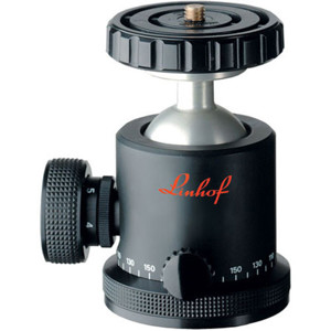  Linhof Profi-III Ball Head with Independent Panning Lock (77mm Base/42mm Top) - Supports 22 lbs. 