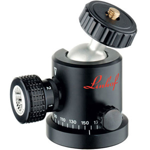 Linhof Profi-II Ball Head with Independent Panning Lock (63mm Base/42mm Top) - Supports 17.6 lbs 