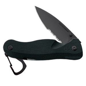  Leatherman C33X, Folding Pocket Knife with Drop Point Blade, Black 