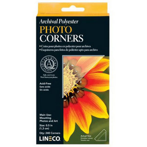 Lineco Self-Adhesive Polyester Mounting Corners L5330020