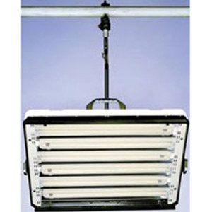  Lowel e-Studio 6 Fluorescent Light Unit with Rotating Mounting Plate, & T1-80 AC Cable - Total Watts: 330 