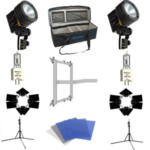  Lowel Lowel/Adorama ViP GO Pro Visions Kit, Quartz Lighting Outfit with Soft Case 