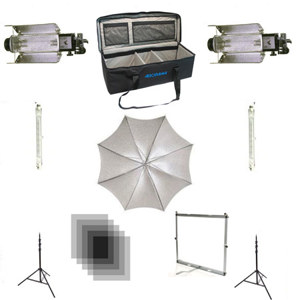  Lowel Lowel/Adorama TO GO 95 Kit, Quartz Lighting Outfit, with Soft Case 