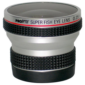  ProOptic 0.25x Super Fish-eye Auxillary Lens for 58mm Filter Threaded Lenses 