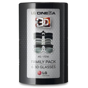 LG AG-F216 Cinema 3D Glasses, Family Pack, 6 Pairs: Picture 1 regular