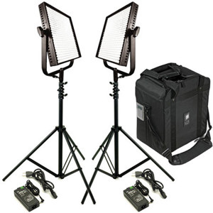 Litepanels Traveler Duo Package - 1x1 Mono Flood, 1x1 Mono Spot, 2 Stands, Case: Picture 1 regular