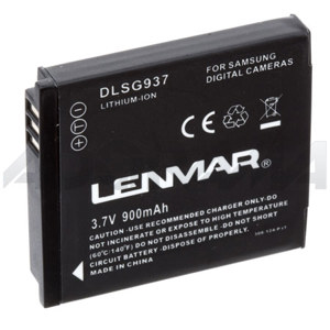 Image :  Lenmar No Memory Lithium-Ion Camera/Camcorder Battery 3.7v. 900mAh for SamsungDigimax L830 Digimax L730 Replaces SLB-0937 