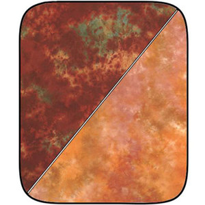  Lastolite 5x6' Collapsible Disc Reversible Dyed Background, Virginia, Blended Shades of Yellow & Brown / Kentucky, Blended Shades of Light to Medium Orange. 