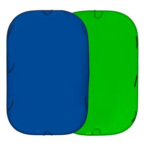  Lastolite 6x7' Chromakey Collapsible Disc Background, Blue / Green 