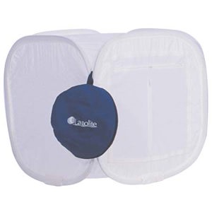  Lastolite 48" Cubelite Kit with Light, Lightstand, 40" Reflector, Vinyl Background & Storage Bag. 