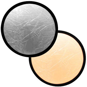  Lastolite 20" Circular Collapsable Disc Reflector, Silver / Gold 