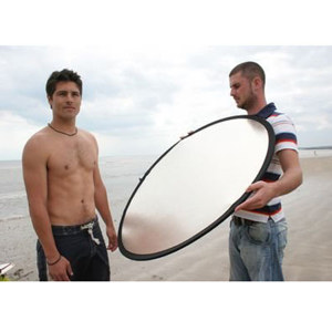  Lastolite 30" Collapsible Reflector Kit, White Reflector with Silver/Gold Cover. 