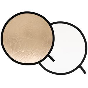  Lastolite 38" Circular Collapsable Disc Reflector, Sunfire / White 