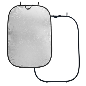  Lastolite 6x4' Oval Collapsable Disc Reflector, Silver / White 