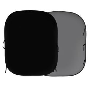 Lastolite 5x6' Collapsible Background, Black/Mid Gray: Picture 1 regular
