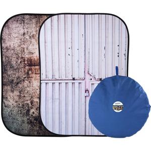  Lastolite Urban Collapsible 5'x7' Tarnished Metal/Container Collapsible Background 