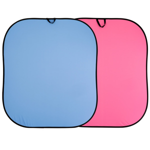  Lastolite 1.8x2.15m (6x7') Plain Collapsible Background, Blue/Pink 