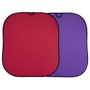  Lastolite 1.8x2.15m (6x7') Plain Collapsible Background, Red/Purple 
