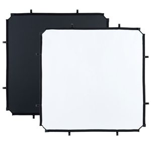  Lastolite Skylite Rapid Small Fabric, 1.1x1.1m (3.6x3.6'), Black/White 