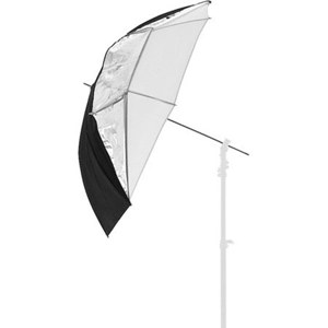  Lastolite 28" Small All in One Umbrella with 8mm Shaft, Translucent, Silver/White 