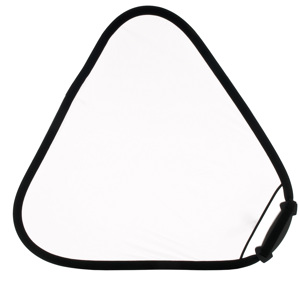  Lastolite 32" Tri Grip Collapsable Triangular Reflector, Translucent / Reflector, with Built-in Holder. 