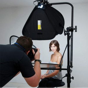  Lastolite TriLite Speed-Lite Kit with TriLite Reversible Soft Gold/Silver Reflectors, Stand & Boom 