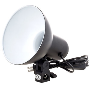  Adorama 6" Reflector with E27 socket and USA cord 