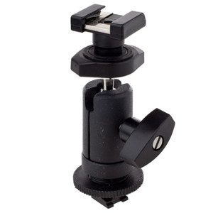  Adorama Universal Swivel Shoe Mount Adaptor, Includes Sony Shoe Mount 