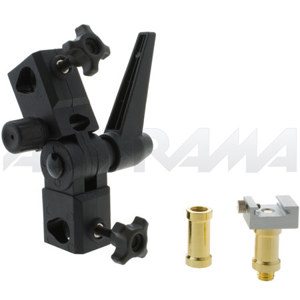  Adorama Universal Swivel Holder - Umbrella Bracket with Adjustable Flash Mount 