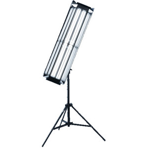  Lupo 200 Striplight 2000 4x55 Watt Fluorescent Light with DMX and Manual Control, Barndoors and Yoke, Complete with 4 x 5400K Lamps 