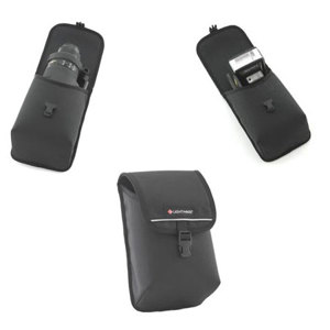  Lightware Large Padded Lens Pouch for Lenses up to 8", Buckle Closure & Belt Loops. 