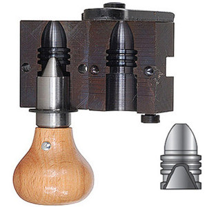  Lyman Double Cavity Rifle Bullet Mould for .58 Cal Mini Ball Lead Bullets, 405 Grains, Blue-Grey Target 