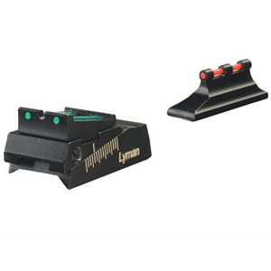  Lyman Muzzleloader Fiber Optic Sight Set with Red Front and Green Rear 