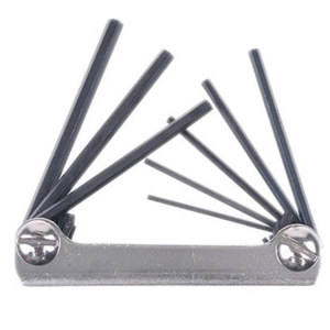  Lyman Fold-Up Hex Key Wrench Set, .050" to 5/32" 