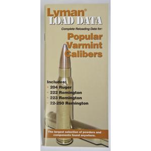 Lyman Popular Varmint Calibers Load Data Book, 20 & 22 Cal Rifles, #9780008: Picture 1 regular