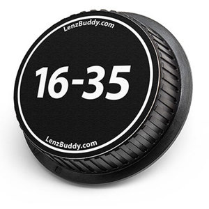  LenzBuddy Rear Lens Cap for Canon 16-35mm (Black & White) 