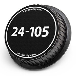  LenzBuddy Rear Lens Cap for Canon 24-105mm (Black & White) 