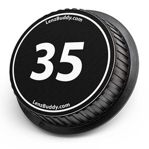  LenzBuddy Rear Lens Cap for Canon 35mm (Black & White) 